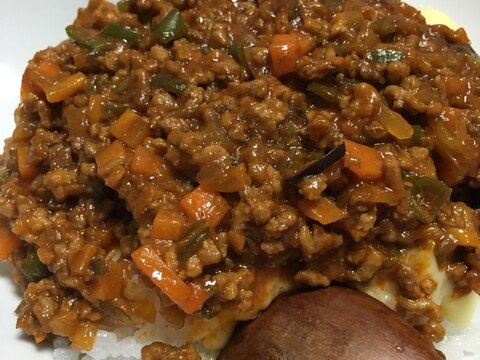 野菜たっぷりキーマカレー♡